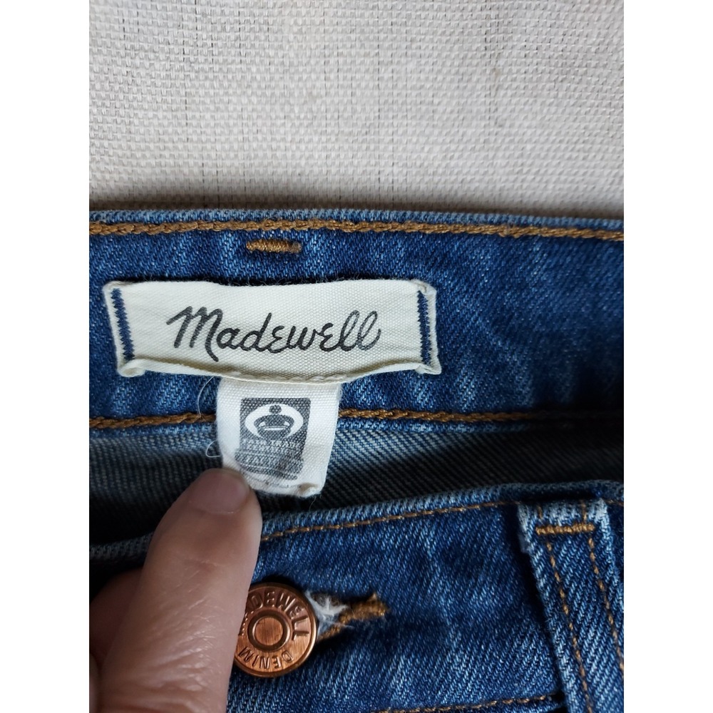 Madewell Womens 26 Mid Rise 90s Straight Jeans Blue Denim Straight Leg 26x28 - Picture 2 of 16